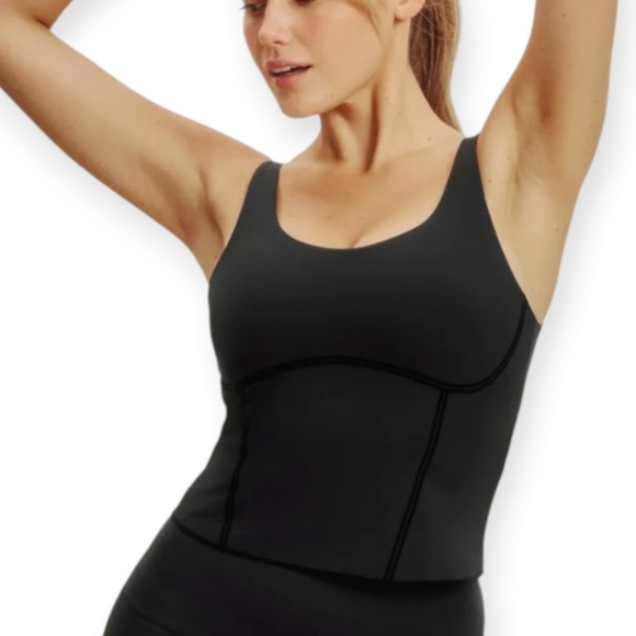 Knix HiTouch Active Contour Tank Top Black Small (Fits 32A, 32B, 32C) - Picture 1 of 16